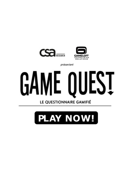 Gamequest Le Questionnaire Gamifi Csagameloft Advertising Solutions 1 6386 3