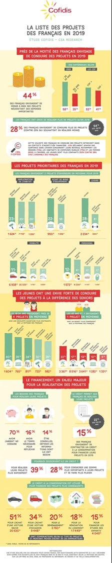 Infographie Envies Projets Des Francais 2019